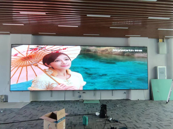 玛纳斯P1.53led小间距屏安装案例